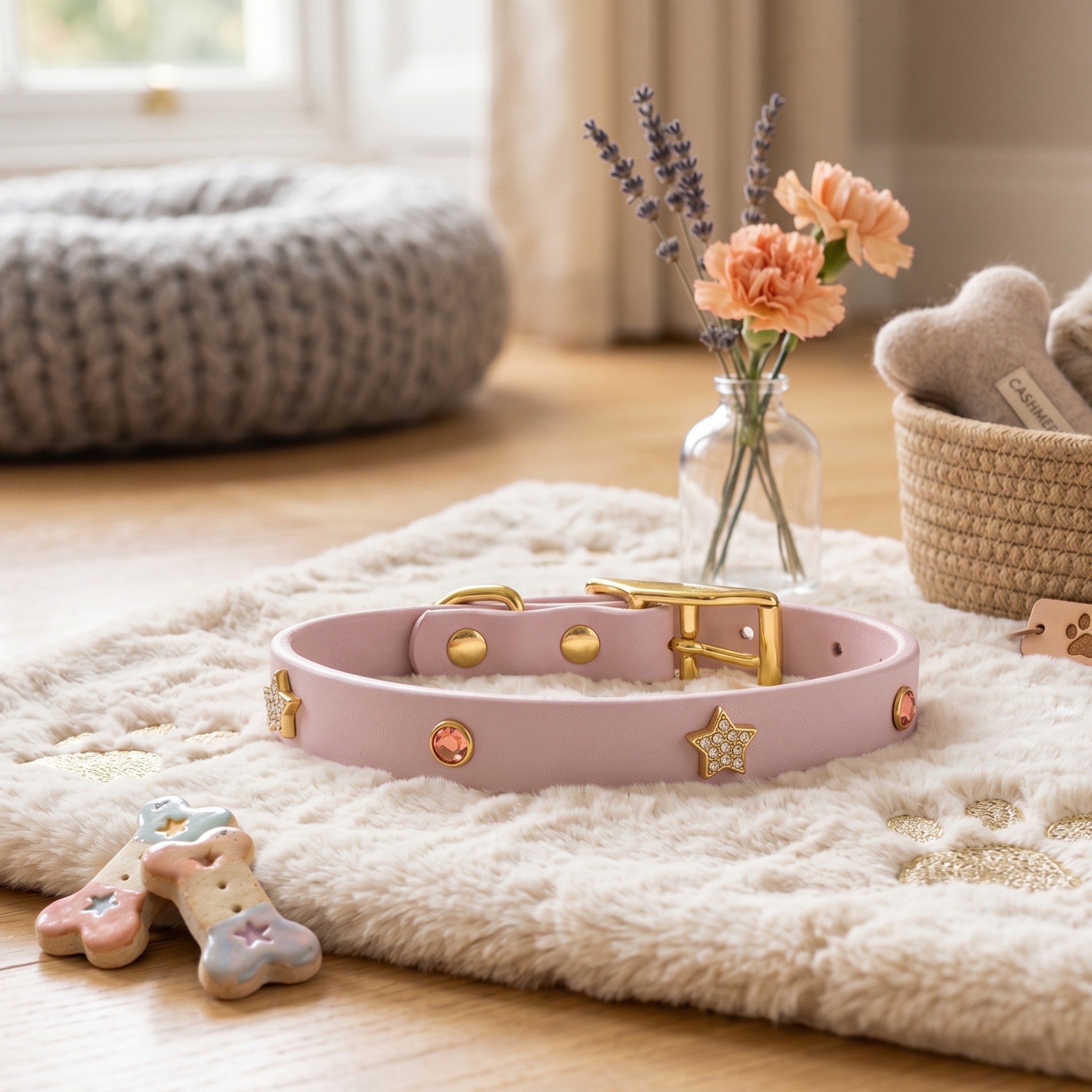 Collare per cani Multi Strass in Biothane